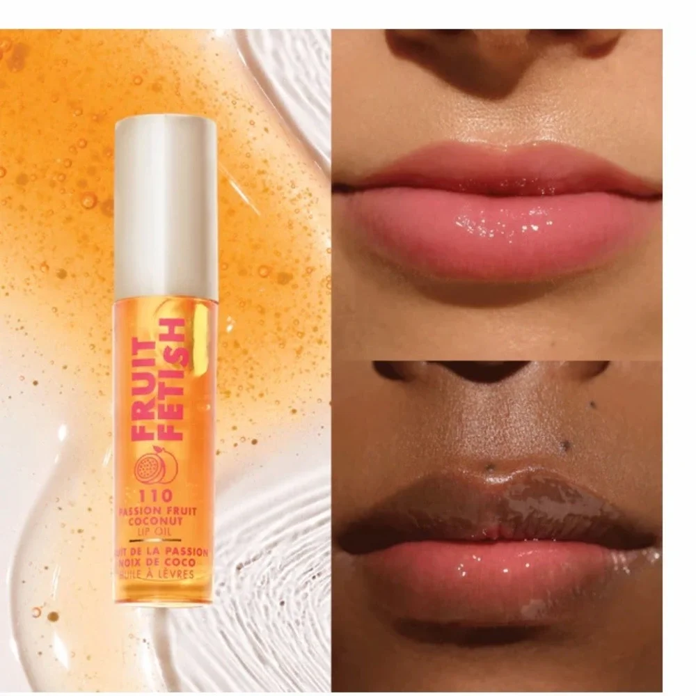 Milani Fruit Fetish Lip Oil 110 Passion Fruit Coconut 0.14oz Golden Translucent